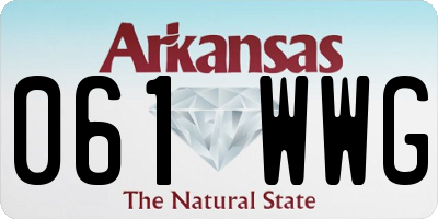 AR license plate 061WWG