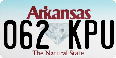 AR license plate 062KPU