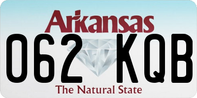 AR license plate 062KQB