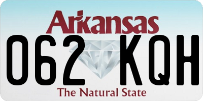 AR license plate 062KQH