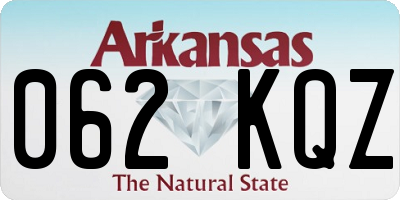 AR license plate 062KQZ
