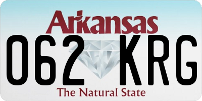 AR license plate 062KRG