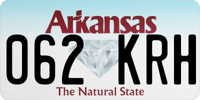 AR license plate 062KRH