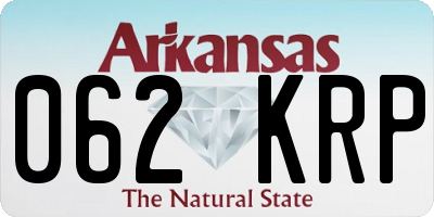AR license plate 062KRP