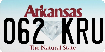 AR license plate 062KRU