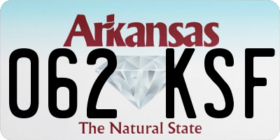 AR license plate 062KSF