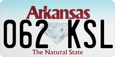 AR license plate 062KSL