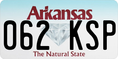 AR license plate 062KSP