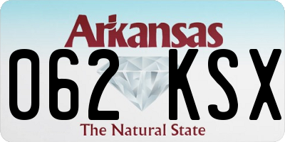 AR license plate 062KSX