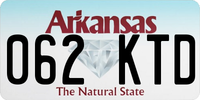 AR license plate 062KTD