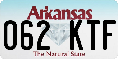 AR license plate 062KTF