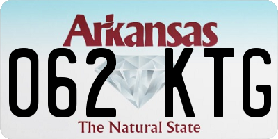 AR license plate 062KTG