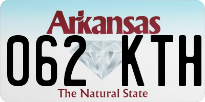 AR license plate 062KTH