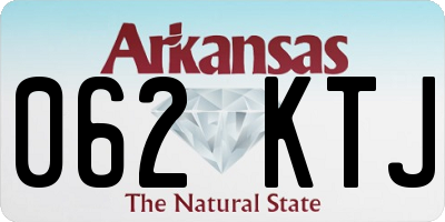 AR license plate 062KTJ