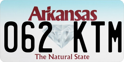 AR license plate 062KTM