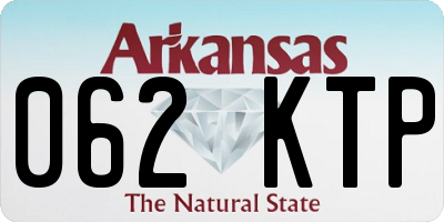 AR license plate 062KTP