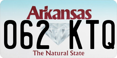 AR license plate 062KTQ