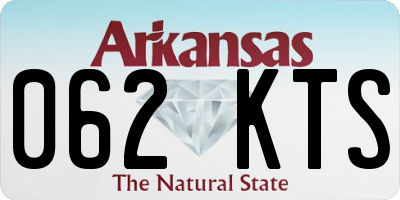 AR license plate 062KTS