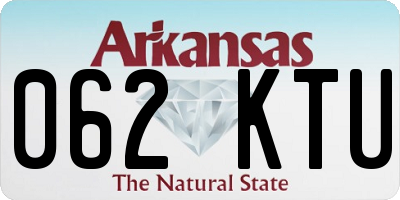 AR license plate 062KTU