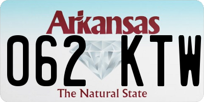 AR license plate 062KTW