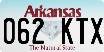 AR license plate 062KTX