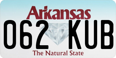 AR license plate 062KUB