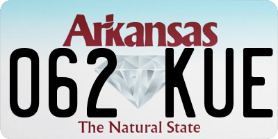AR license plate 062KUE