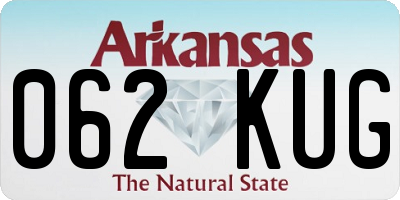 AR license plate 062KUG