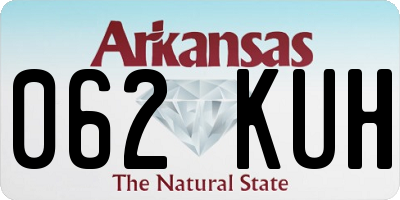 AR license plate 062KUH