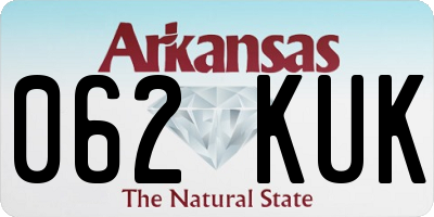 AR license plate 062KUK