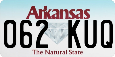 AR license plate 062KUQ
