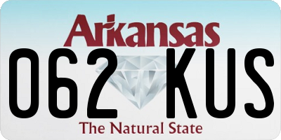 AR license plate 062KUS