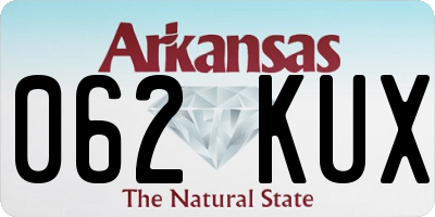 AR license plate 062KUX