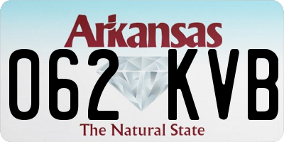 AR license plate 062KVB
