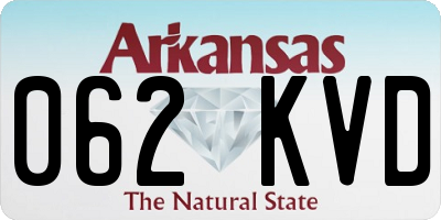 AR license plate 062KVD