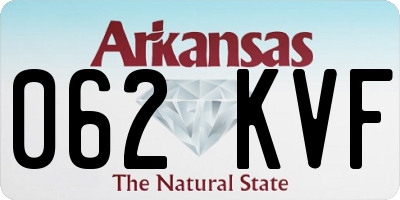 AR license plate 062KVF