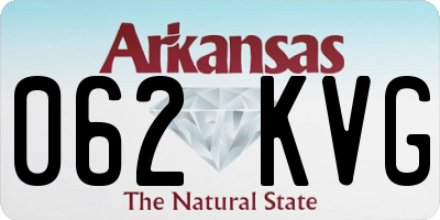 AR license plate 062KVG