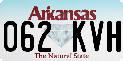 AR license plate 062KVH