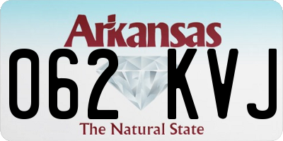 AR license plate 062KVJ