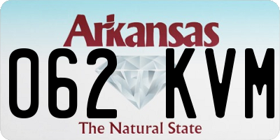 AR license plate 062KVM