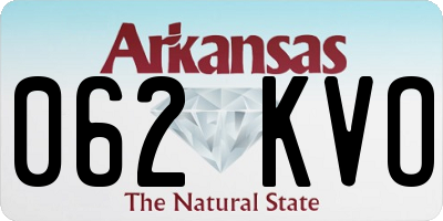 AR license plate 062KVO