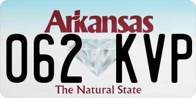 AR license plate 062KVP