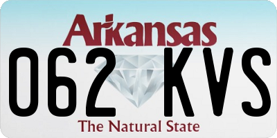 AR license plate 062KVS