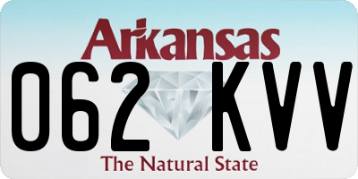 AR license plate 062KVV