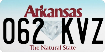 AR license plate 062KVZ