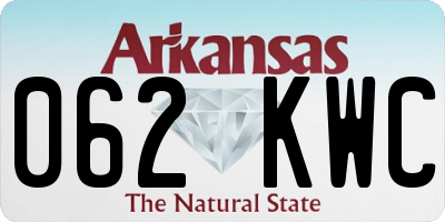 AR license plate 062KWC