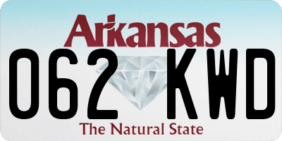 AR license plate 062KWD