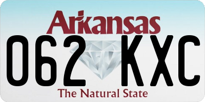 AR license plate 062KXC
