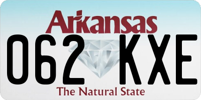 AR license plate 062KXE