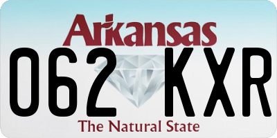AR license plate 062KXR